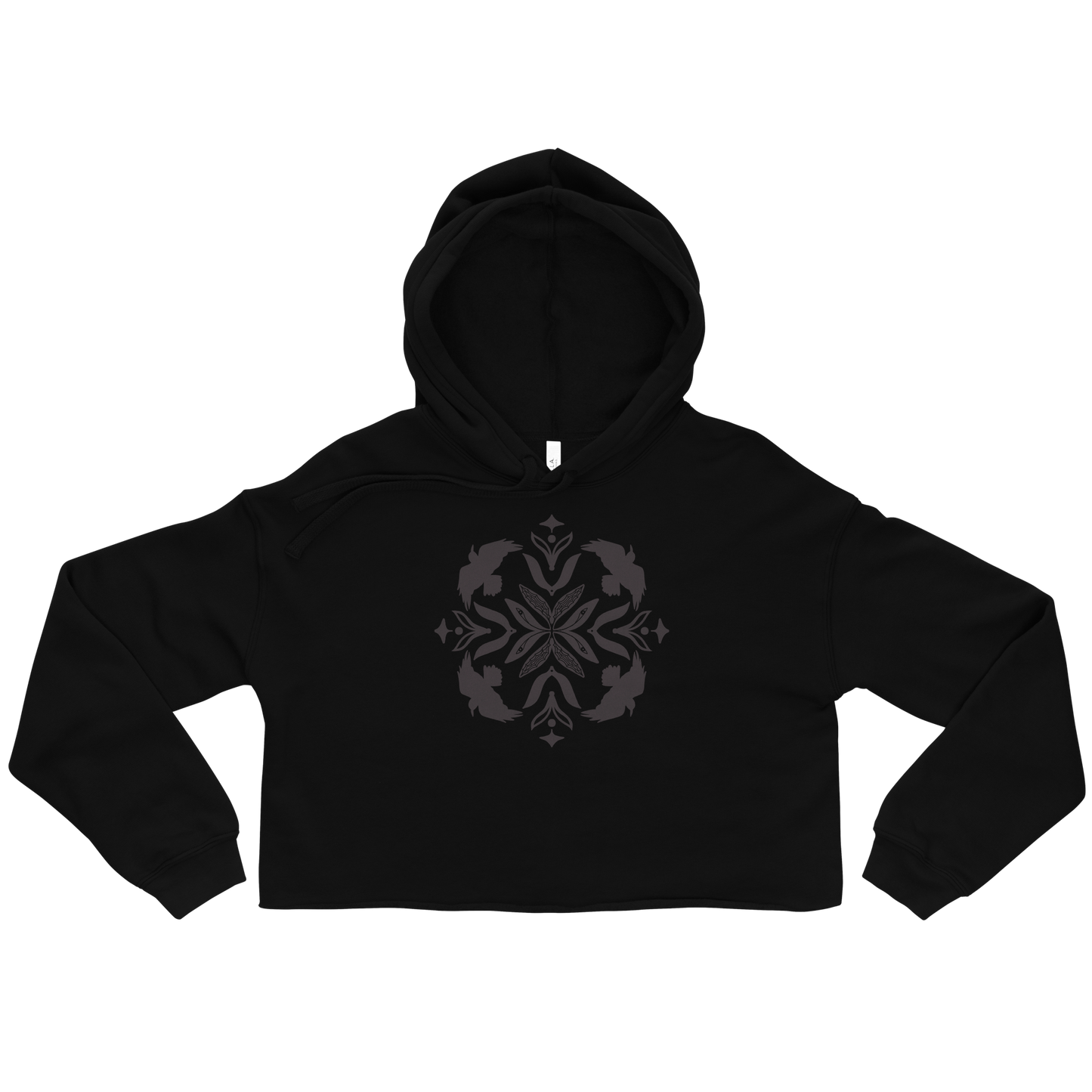 Ravens of the Shadow Lands Crop Hoodie