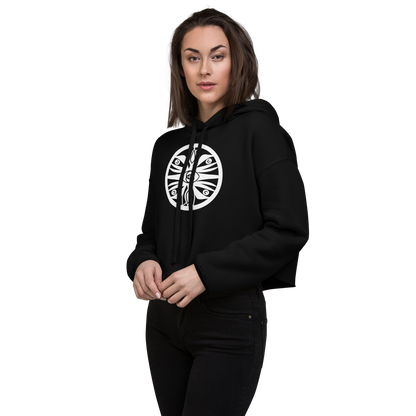 Eye of the Oracle Emblem Crop Hoodie