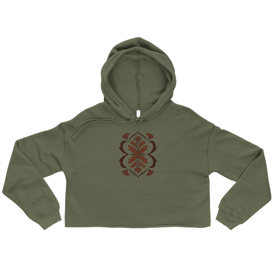 Autumn Filigree Crop Hoodie