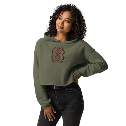 Autumn Filigree Crop Hoodie