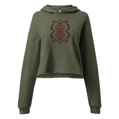 Autumn Filigree Crop Hoodie