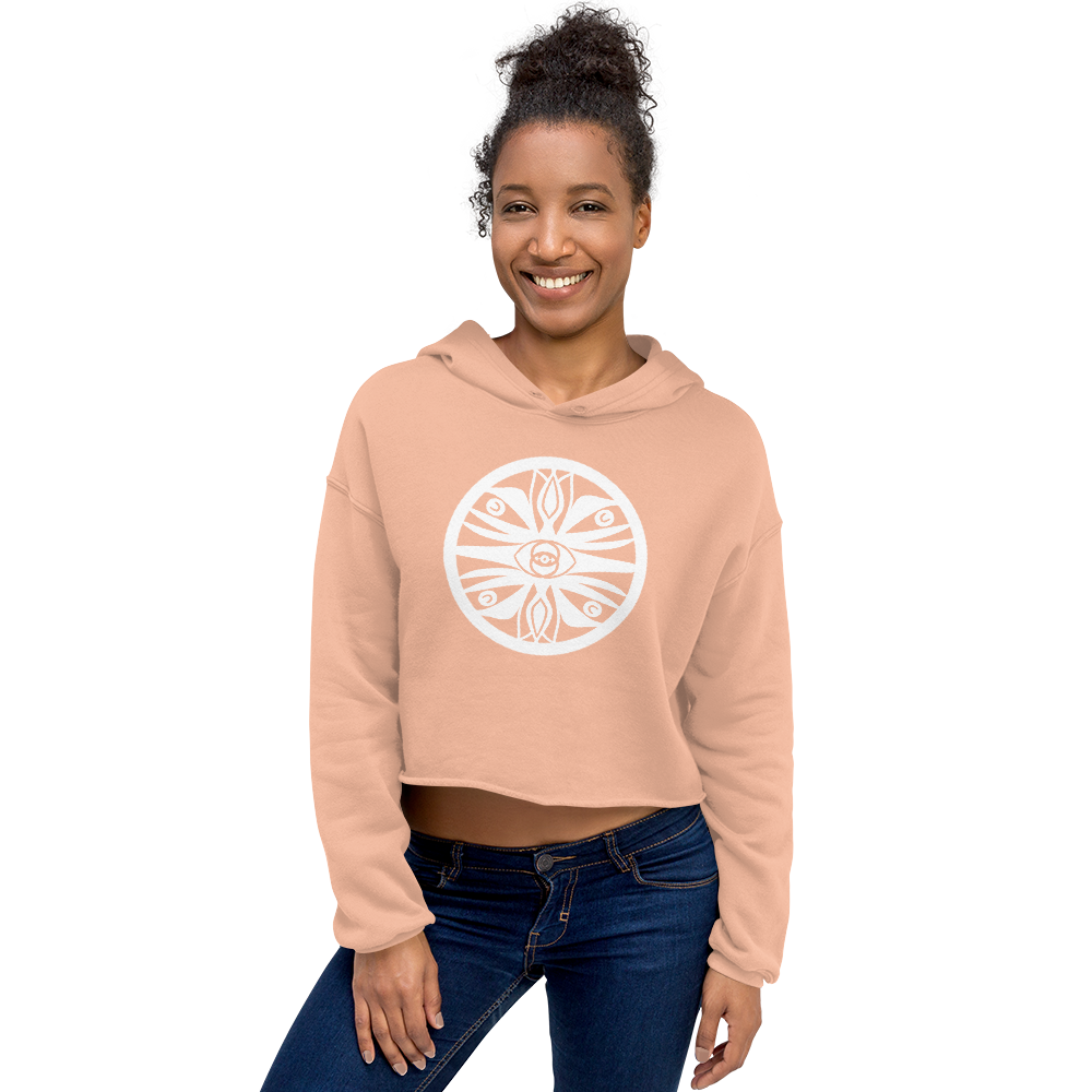 Eye of the Oracle Emblem Crop Hoodie