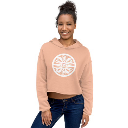 Eye of the Oracle Emblem Crop Hoodie