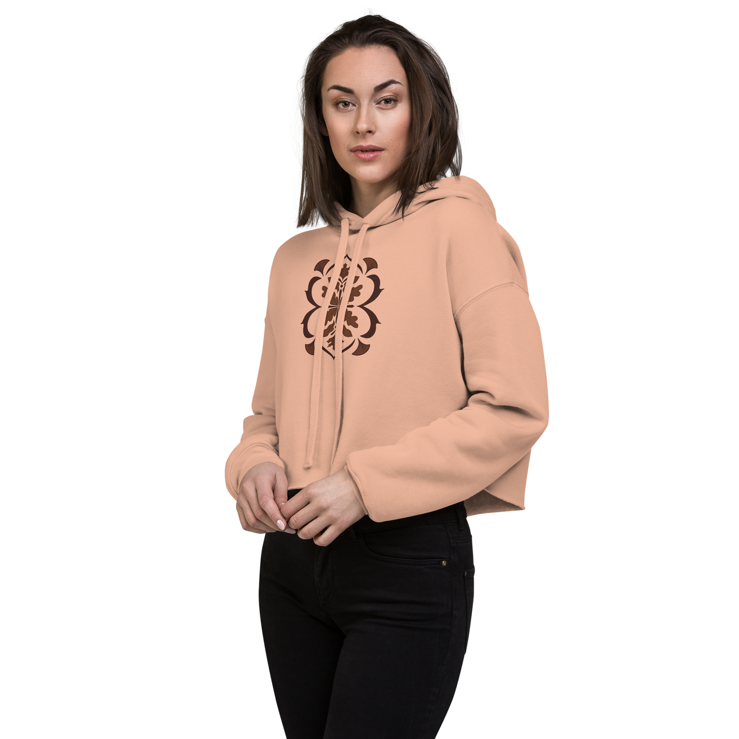 Autumn Filigree Crop Hoodie