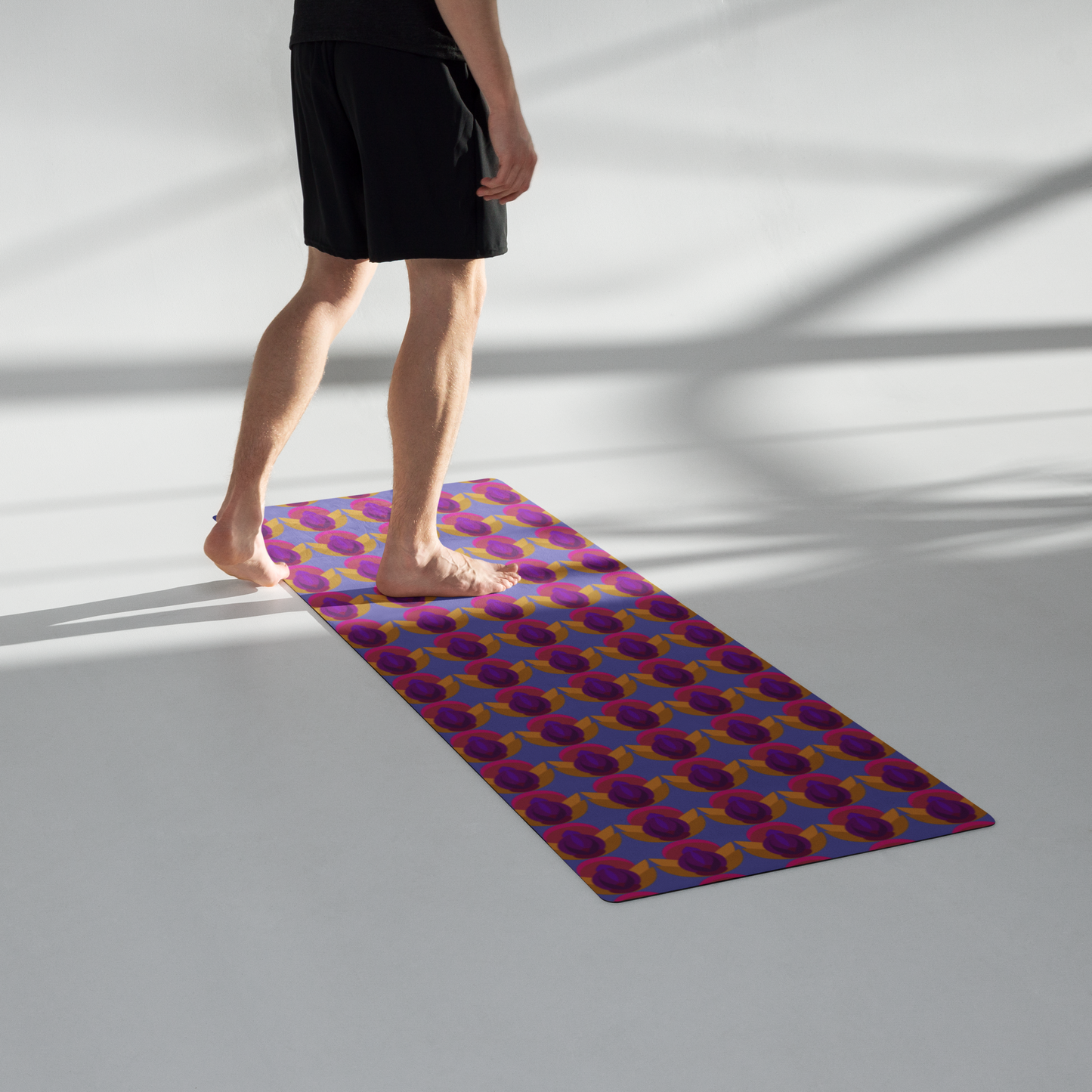 Retro Lotus Yoga Mat