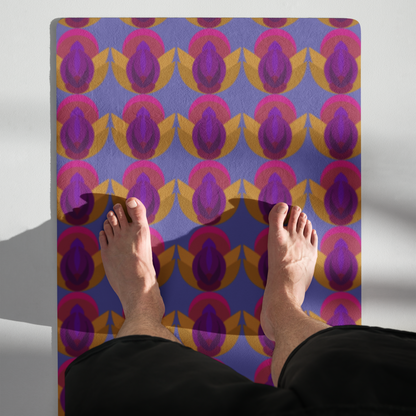 Retro Lotus Yoga Mat