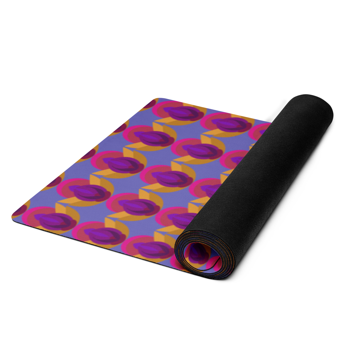 Retro Lotus Yoga Mat