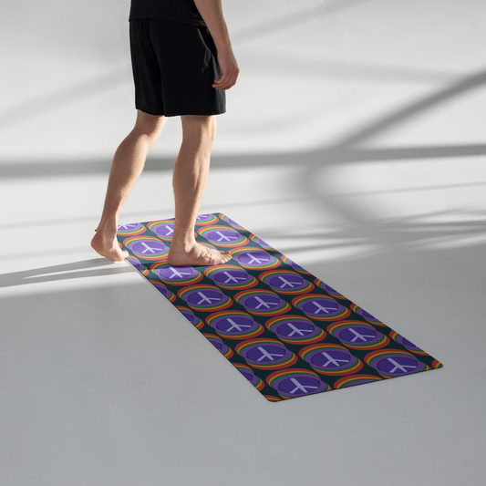 Rainbow Peace Yoga Mat