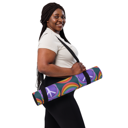 Rainbow Peace Yoga Mat