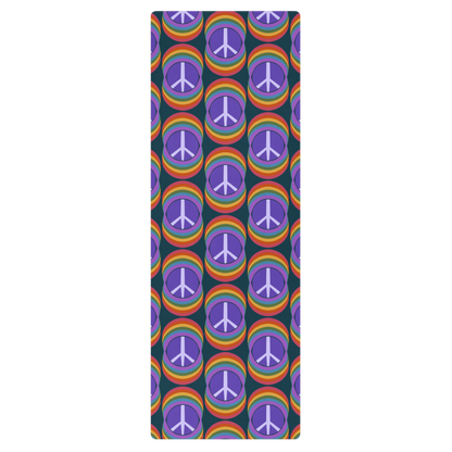 Rainbow Peace Yoga Mat