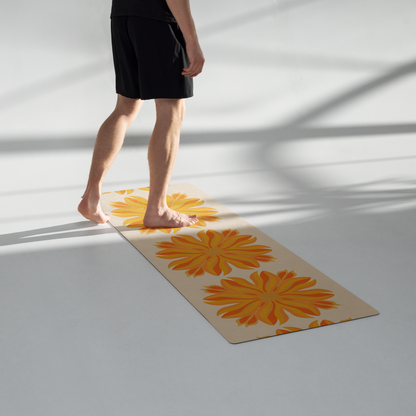 Retro Sunburst Yoga Mat