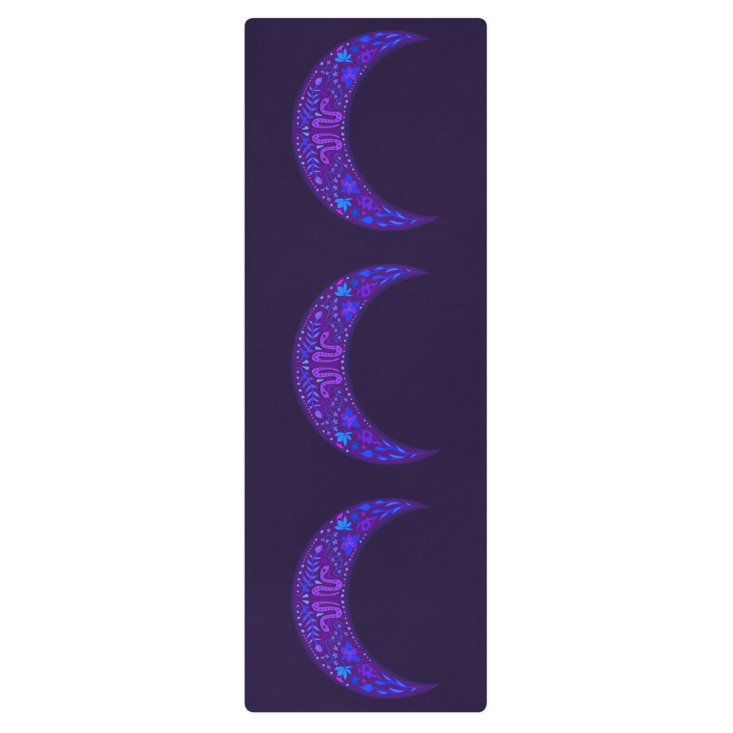 Serpent Moon Folk Art Yoga Mat