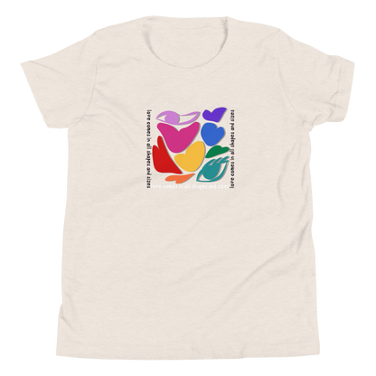 Love Comes in All Shapes and Sizes Youth T-Shirt