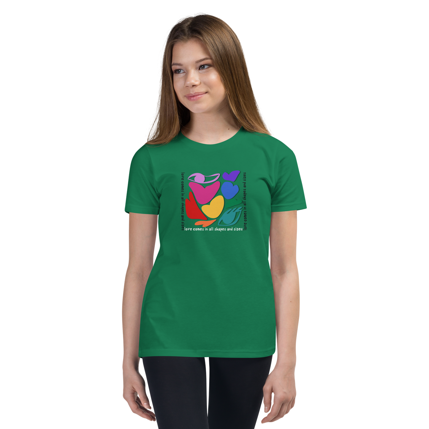 Love Comes in All Shapes and Sizes Youth T-Shirt