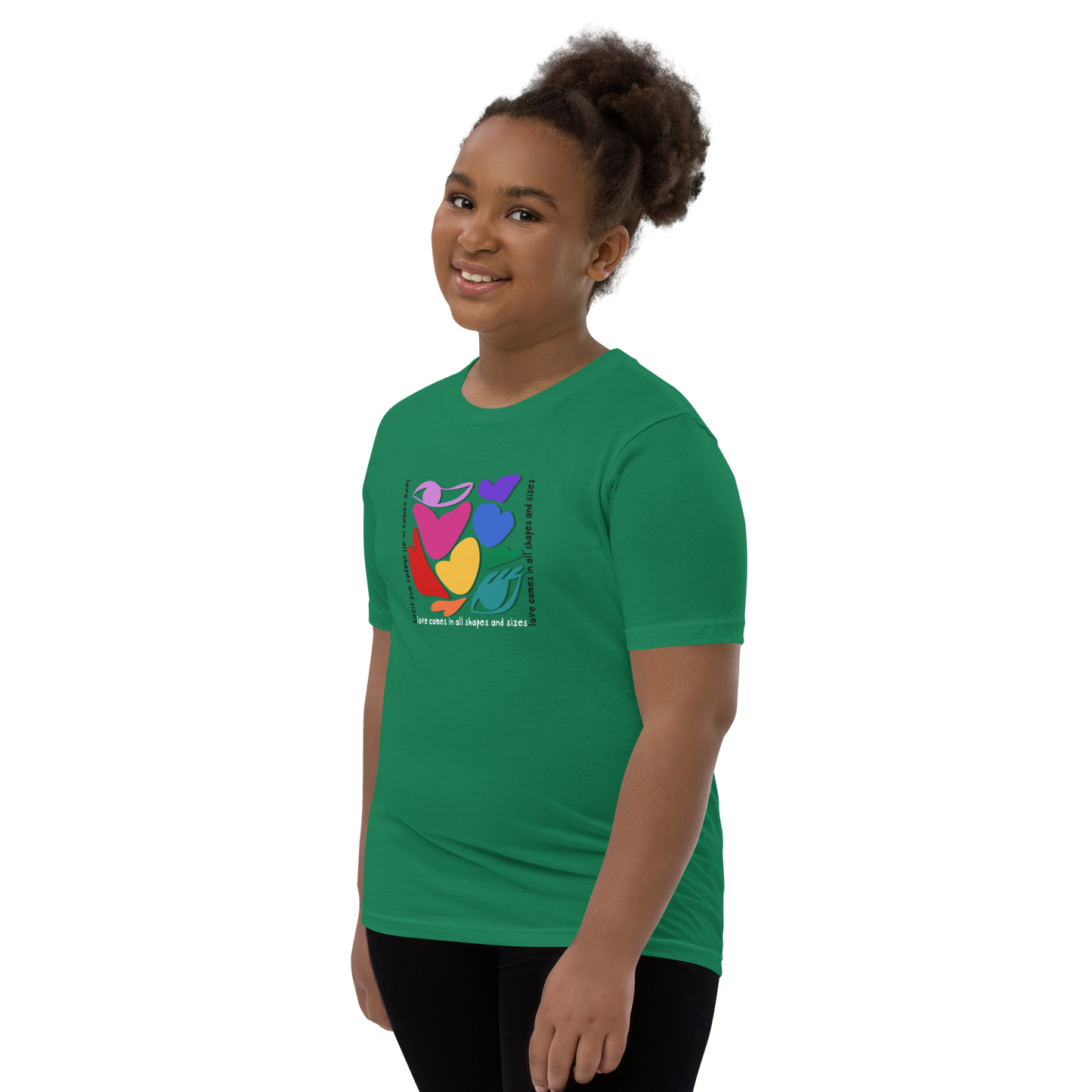 Love Comes in All Shapes and Sizes Youth T-Shirt