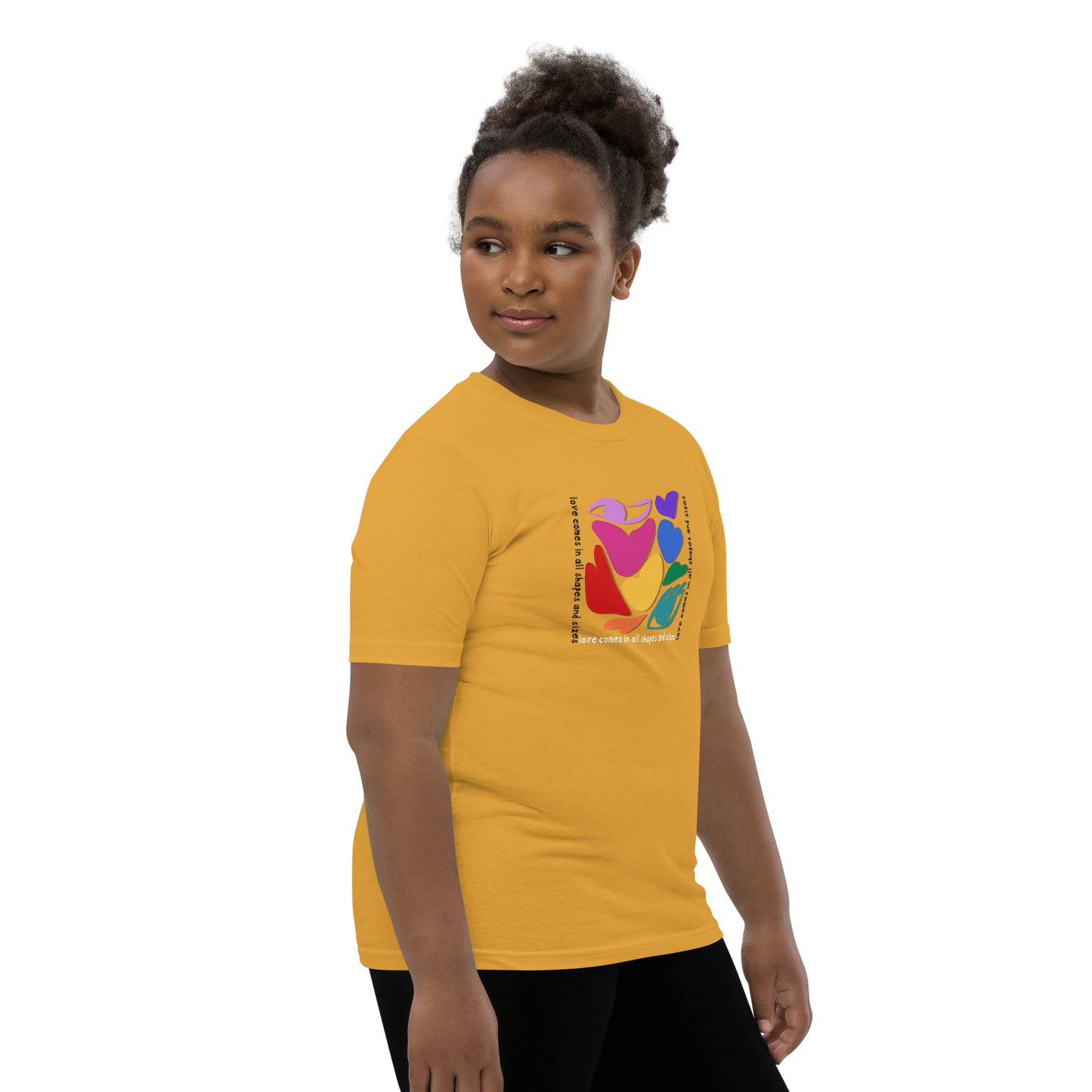 Love Comes in All Shapes and Sizes Youth T-Shirt