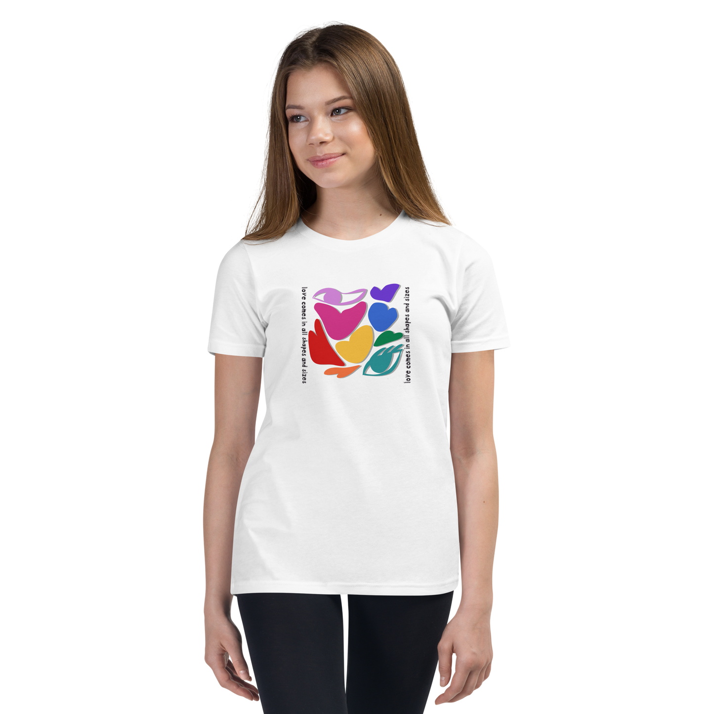 Love Comes in All Shapes and Sizes Youth T-Shirt